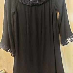 Charlotte Russe Small  Black baby doll dress